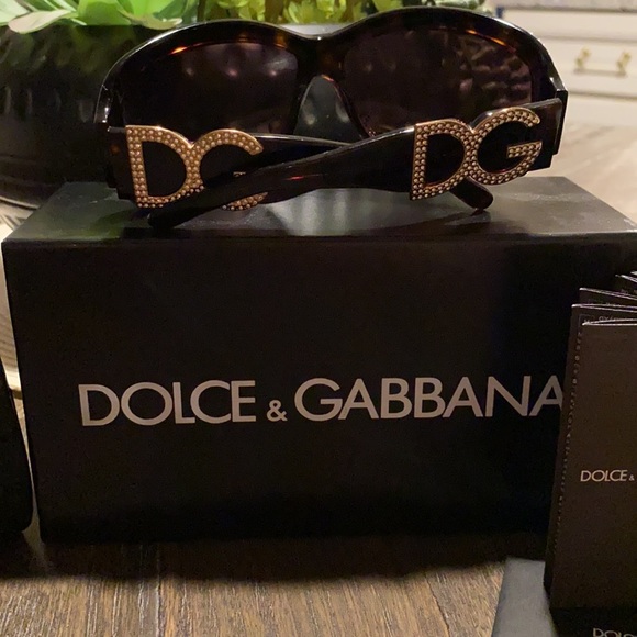 Dolce & Gabbana Tortoise Glitter Sunglasses